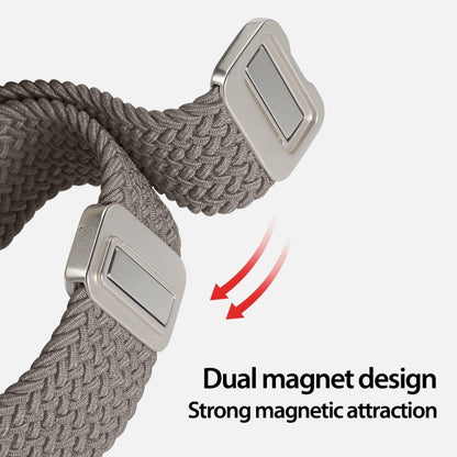 For Apple Watch Series 9 45mm DUX DUCIS Mixture Pro Series Magnetic Buckle Nylon Braid Watch Band(Clay) - Watch Bands by DUX DUCIS | Online Shopping South Africa | PMC Jewellery | Buy Now Pay Later Mobicred