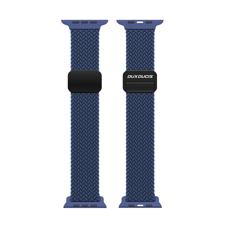 For Apple Watch Series 7 45mm DUX DUCIS Mixture Pro Series Magnetic Buckle Nylon Braid Watch Band(Rainbow) - Watch Bands by DUX DUCIS | Online Shopping South Africa | PMC Jewellery | Buy Now Pay Later Mobicred