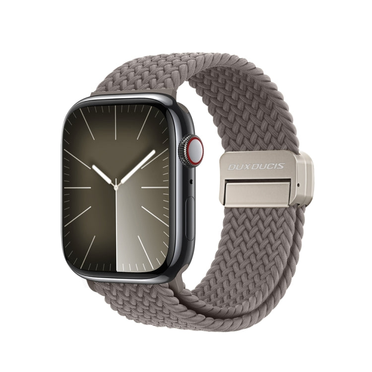 For Apple Watch SE 40mm DUX DUCIS Mixture Pro Series Magnetic Buckle Nylon Braid Watch Band(Clay) - Watch Bands by DUX DUCIS | Online Shopping South Africa | PMC Jewellery | Buy Now Pay Later Mobicred