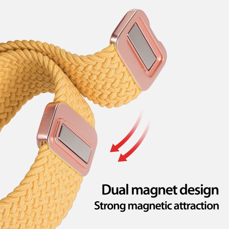 For Apple Watch Series 6 44mm DUX DUCIS Mixture Pro Series Magnetic Buckle Nylon Braid Watch Band(Sunny Color) - Watch Bands by DUX DUCIS | Online Shopping South Africa | PMC Jewellery | Buy Now Pay Later Mobicred