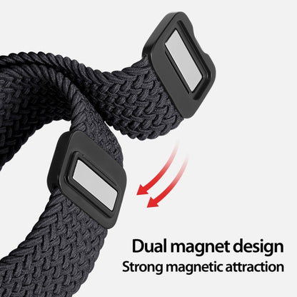 For Apple Watch Series 2 38mm DUX DUCIS Mixture Pro Series Magnetic Buckle Nylon Braid Watch Band(Midnight) - Watch Bands by DUX DUCIS | Online Shopping South Africa | PMC Jewellery | Buy Now Pay Later Mobicred