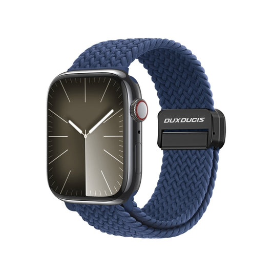 For Apple Watch Series 2 38mm DUX DUCIS Mixture Pro Series Magnetic Buckle Nylon Braid Watch Band(Storm Blue) - Watch Bands by DUX DUCIS | Online Shopping South Africa | PMC Jewellery | Buy Now Pay Later Mobicred