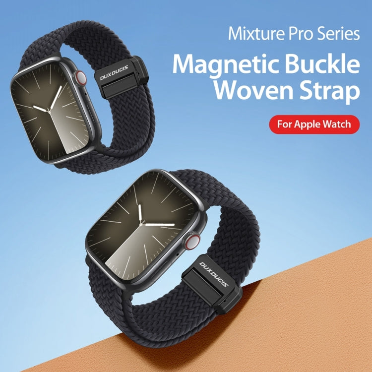 For Apple Watch 42mm DUX DUCIS Mixture Pro Series Magnetic Buckle Nylon Braid Watch Band(Midnight) - Watch Bands by DUX DUCIS | Online Shopping South Africa | PMC Jewellery | Buy Now Pay Later Mobicred