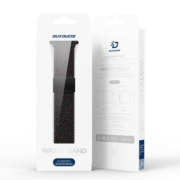 For Apple Watch Series 10 46mm DUX DUCIS Mixture Pro Series Magnetic Buckle Nylon Braid Watch Band(Black Unity) - Watch Bands by DUX DUCIS | Online Shopping South Africa | PMC Jewellery | Buy Now Pay Later Mobicred