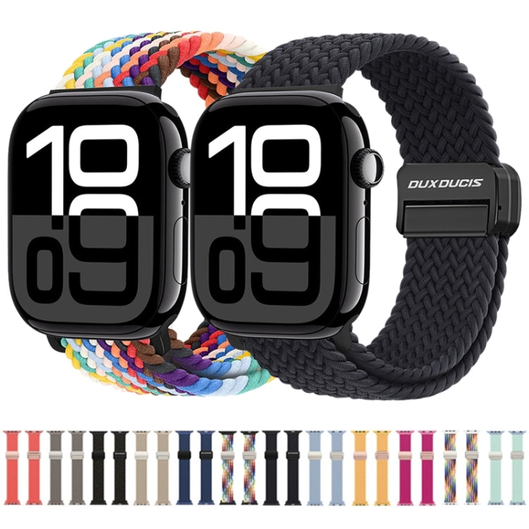 For Apple Watch Series 10 42mm DUX DUCIS Mixture Pro Series Magnetic Buckle Nylon Braid Watch Band(Light Blue) - Watch Bands by DUX DUCIS | Online Shopping South Africa | PMC Jewellery | Buy Now Pay Later Mobicred