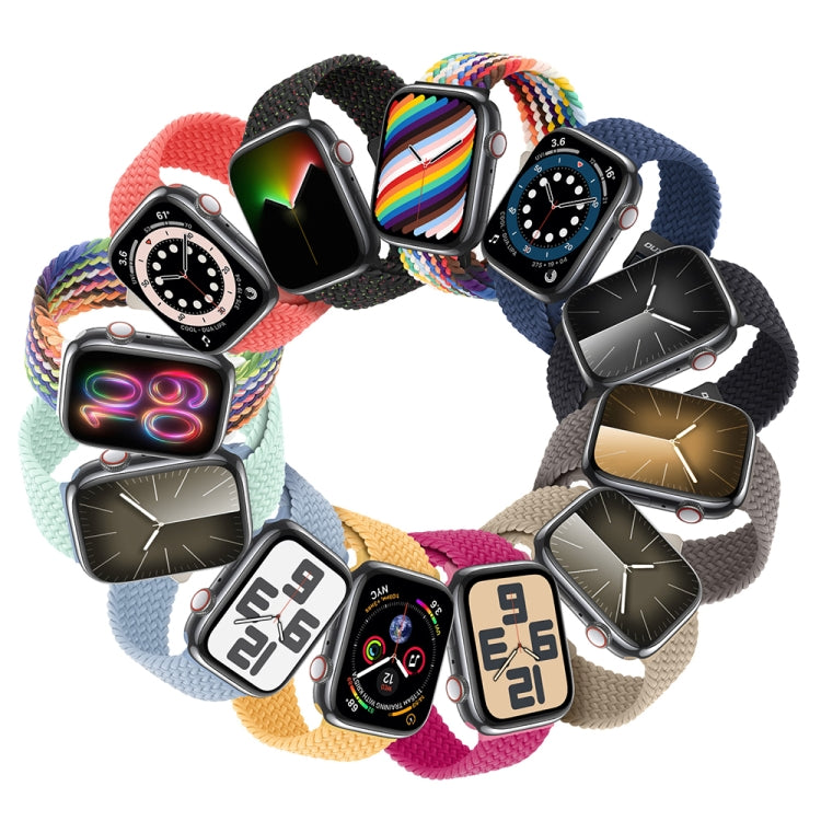 For Apple Watch Series 9 41mm DUX DUCIS Mixture Pro Series Magnetic Buckle Nylon Braid Watch Band(Rainbow) - Watch Bands by DUX DUCIS | Online Shopping South Africa | PMC Jewellery | Buy Now Pay Later Mobicred