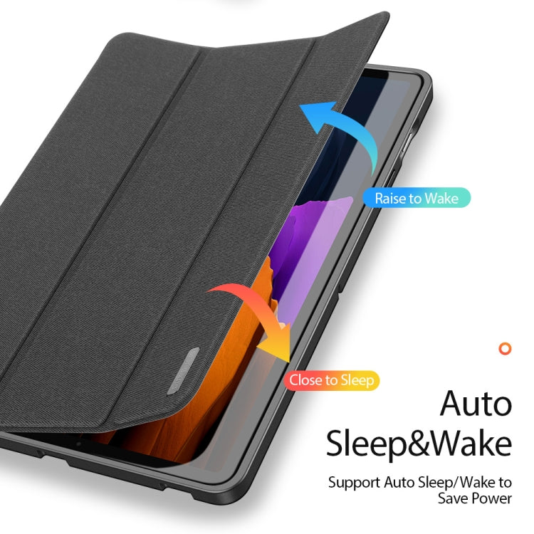 For Samsung Galaxy Tab S7 11 inch DUX DUCIS Domo Series Horizontal Flip Magnetic PU Leather Case with Three-folding Holder & Sleep / Wake-up Function & Pen Slot(Black) - Other Galaxy Tab PC by DUX DUCIS | Online Shopping South Africa | PMC Jewellery | Buy Now Pay Later Mobicred