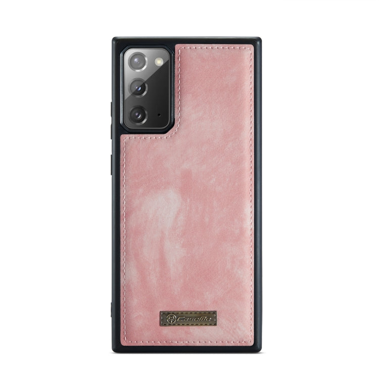 For Samsung Galaxy Note20 CaseMe-008 Detachable Multifunctional Horizontal Flip Leather Case with Card Slot & Holder & Zipper Wallet & Photo Frame (Pink) - Galaxy Note20 Cases by CaseMe | Online Shopping South Africa | PMC Jewellery | Buy Now Pay Later Mobicred