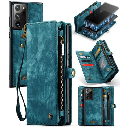 For Samsung Galaxy Note20 Ultra CaseMe-008 Detachable Multifunctional Horizontal Flip Leather Case with Card Slot & Holder & Zipper Wallet & Photo Frame(Blue) - Galaxy Note20 Ultra Cases by CaseMe | Online Shopping South Africa | PMC Jewellery | Buy Now Pay Later Mobicred