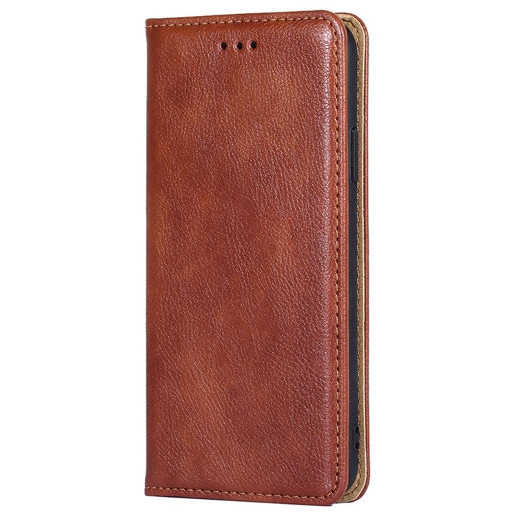 For Huawei Pura 70 Gloss Oil Solid Color Magnetic Leather Phone Case(Brown) - Huawei Cases by PMC Jewellery | Online Shopping South Africa | PMC Jewellery | Buy Now Pay Later Mobicred