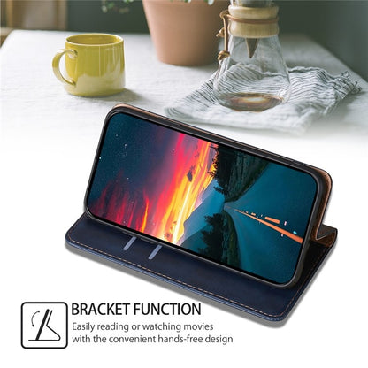 For Huawei Pura 70 Pro / Pro+ Gloss Oil Solid Color Magnetic Leather Phone Case(Blue) - Huawei Cases by PMC Jewellery | Online Shopping South Africa | PMC Jewellery | Buy Now Pay Later Mobicred