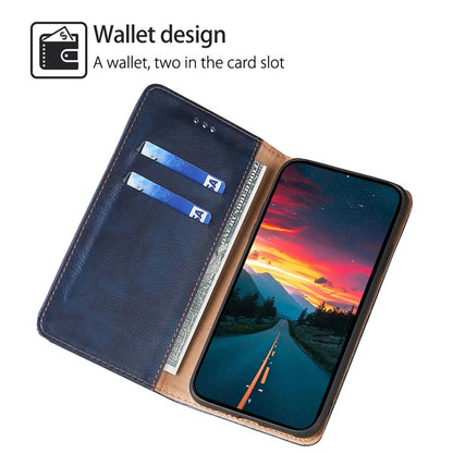 For Huawei Pura 70 Ultra Gloss Oil Solid Color Magnetic Leather Phone Case(Blue) - Huawei Cases by PMC Jewellery | Online Shopping South Africa | PMC Jewellery | Buy Now Pay Later Mobicred