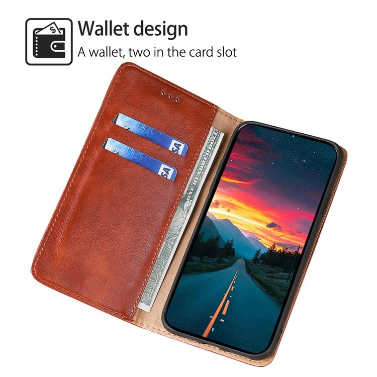 For Honor Magic6 Pro Gloss Oil Solid Color Magnetic Leather Phone Case(Brown) - Honor Cases by PMC Jewellery | Online Shopping South Africa | PMC Jewellery | Buy Now Pay Later Mobicred