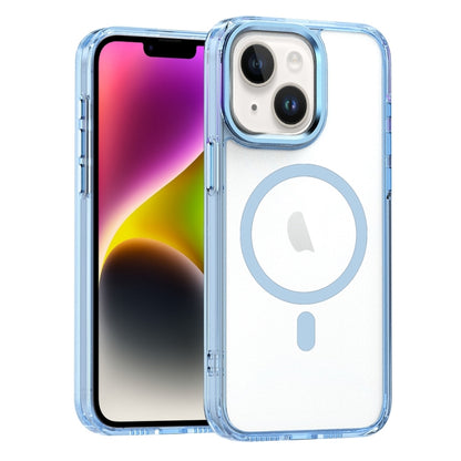 For iPhone 14 MagSafe Magnetic Clear Phone Case(Sierra Blue) - iPhone 14 Cases by PMC Jewellery | Online Shopping South Africa | PMC Jewellery