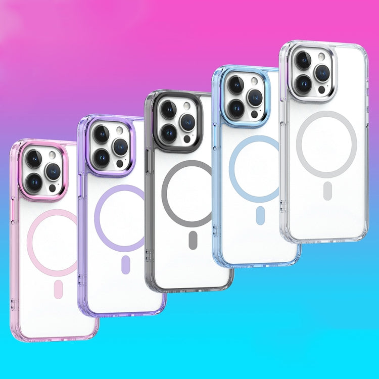 For iPhone 15 Pro Max MagSafe Magnetic Clear Phone Case(Sierra Blue) - iPhone 15 Pro Max Cases by PMC TechLife | Online Shopping South Africa | PMC TechLife
