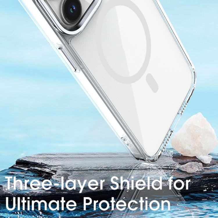 For iPhone 11 MagSafe Magnetic Clear Phone Case(Pink) - iPhone 11 Cases by PMC TechLife | Online Shopping South Africa | PMC TechLife