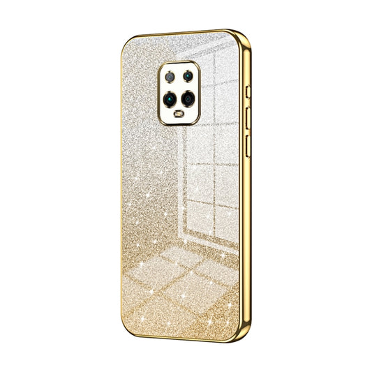 For Xiaomi Redmi 10X Pro 5G Gradient Glitter Powder Electroplated Phone Case(Gold) - Xiaomi Cases by PMC Jewellery | Online Shopping South Africa | PMC Jewellery | Buy Now Pay Later Mobicred