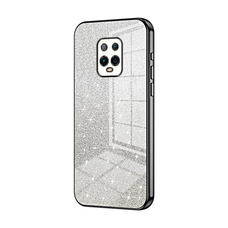 For Xiaomi Redmi 10X Pro 5G Gradient Glitter Powder Electroplated Phone Case(Black) - free shipping - PMC TechLife - Order now!