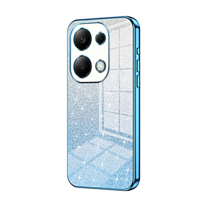 For Xiaomi Redmi Note 13 Pro 4G Gradient Glitter Powder Electroplated Phone Case(Blue) - Note 13 Pro Cases by PMC Jewellery | Online Shopping South Africa | PMC Jewellery | Buy Now Pay Later Mobicred