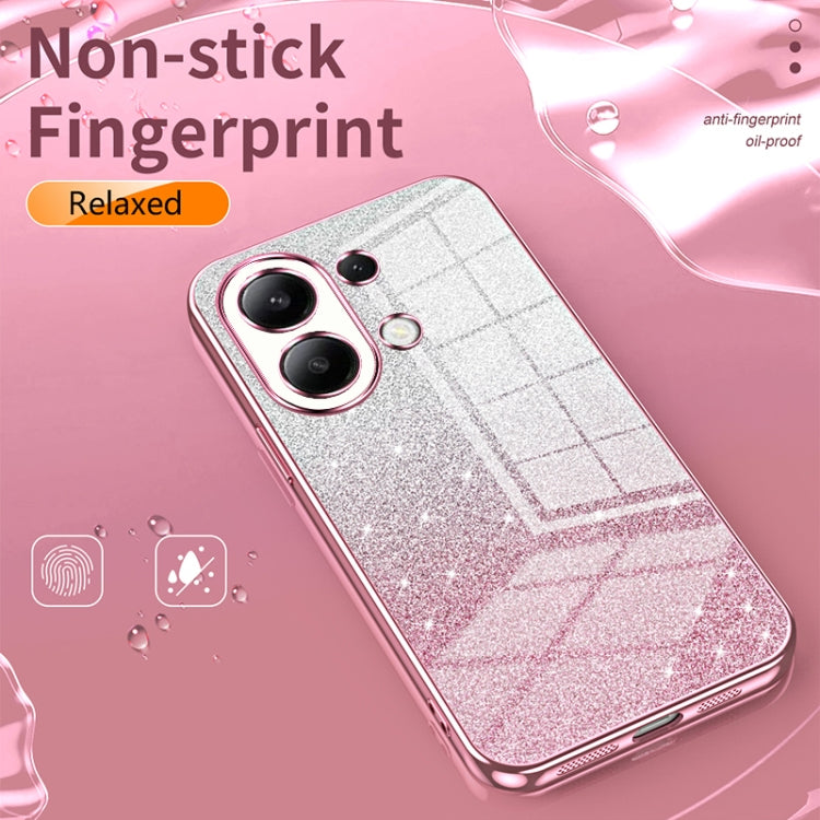 For Xiaomi Redmi Note 11T Pro/Poco X4 GT Gradient Glitter Powder Electroplated Phone Case(Silver) - Xiaomi Cases by PMC Jewellery | Online Shopping South Africa | PMC Jewellery | Buy Now Pay Later Mobicred