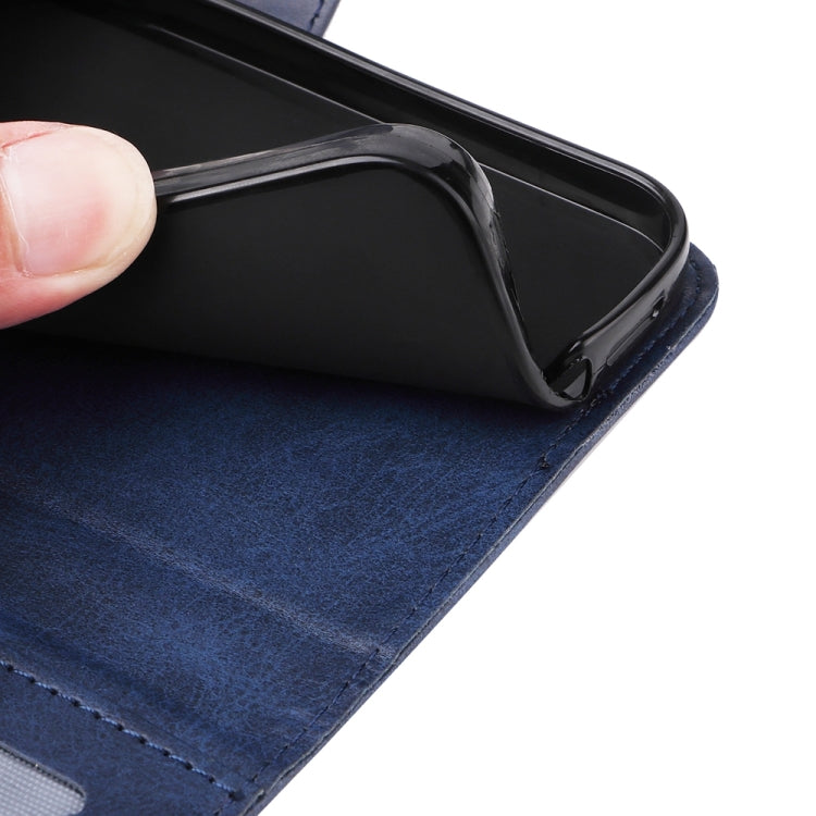 For Google Pixel 9 Classic Calf Texture Flip Leather Phone Case(Blue) - Google Cases by PMC TechLife | Online Shopping South Africa | PMC TechLife | Buy Now Pay Later Mobicred