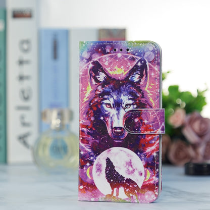 For Blackview A53 Pro Painted Pattern Horizontal Flip Leather Phone Case(Wolf Totem) - More Brand by PMC Jewellery | Online Shopping South Africa | PMC Jewellery | Buy Now Pay Later Mobicred