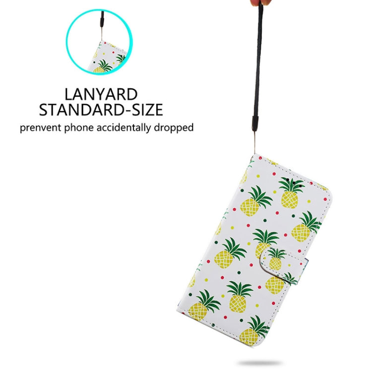 For Blackview A55 Pro Painted Pattern Horizontal Flip Leather Phone Case(Pineapple) - More Brand by PMC Jewellery | Online Shopping South Africa | PMC Jewellery | Buy Now Pay Later Mobicred