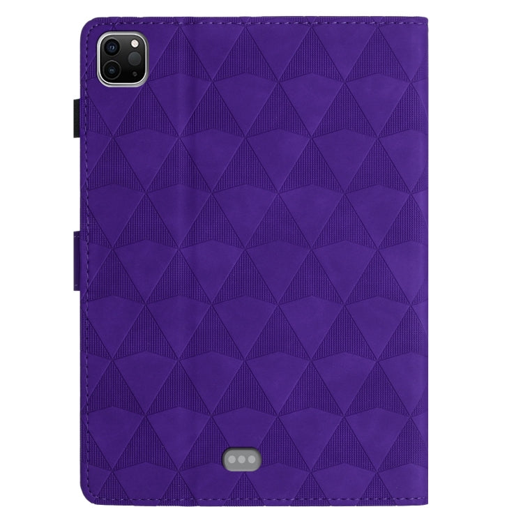 For iPad Pro 11 2024 Diamond Texture Embossed Leather Smart Tablet Case(Purple) - iPad Pro 11 2024 Cases by PMC TechLife | Online Shopping South Africa | PMC TechLife | Buy Now Pay Later Mobicred