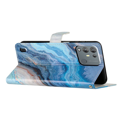 For Blackview A55 Pro Colored Drawing Leather Phone Case(Blue Marble) - More Brand by PMC Jewellery | Online Shopping South Africa | PMC Jewellery | Buy Now Pay Later Mobicred