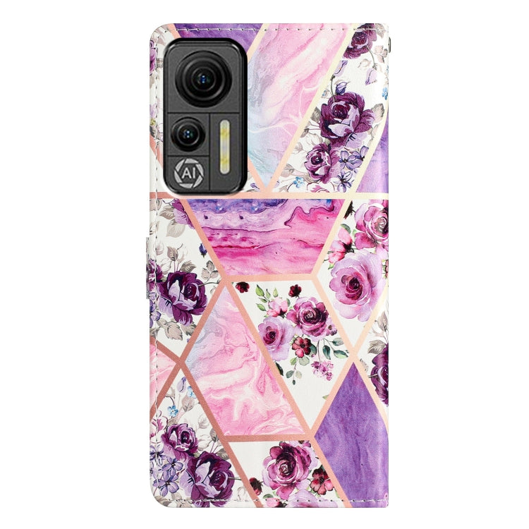 For Ulefone Note 14 Colored Drawing Leather Phone Case(Purple Marble) - Ulefone Cases by PMC Jewellery | Online Shopping South Africa | PMC Jewellery | Buy Now Pay Later Mobicred