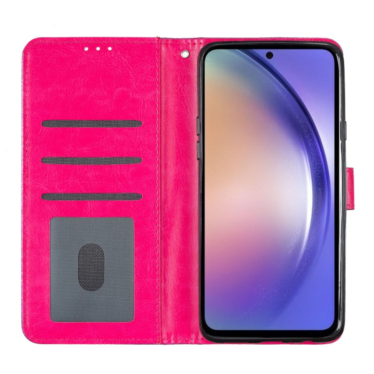 For Blackview A53 Pro Glitter Powder Flip Leather Phone Case(Rose Red) - More Brand by PMC Jewellery | Online Shopping South Africa | PMC Jewellery | Buy Now Pay Later Mobicred