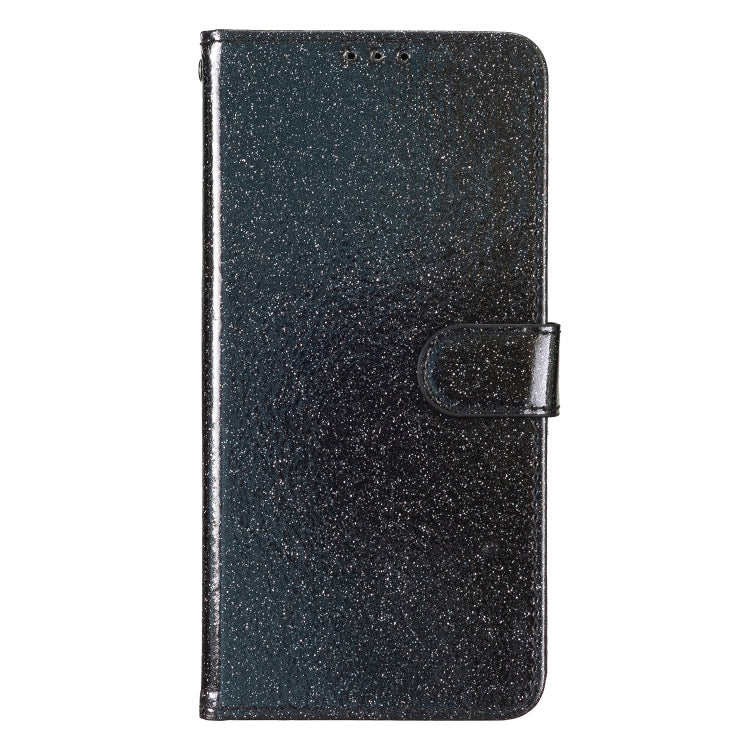 For Blackview A55 Pro Glitter Powder Flip Leather Phone Case(Black) - More Brand by PMC TechLife | Online Shopping South Africa | PMC TechLife | Buy Now Pay Later Mobicred