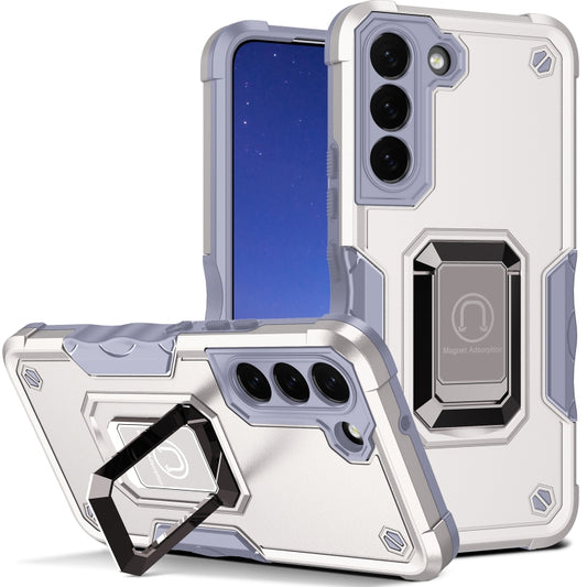 For Samsung Galaxy S24+ 5G Non-slip Shockproof Armor Phone Case with Ring Holder(White) - Galaxy S24+ 5G Cases by PMC Jewellery | Online Shopping South Africa | PMC Jewellery