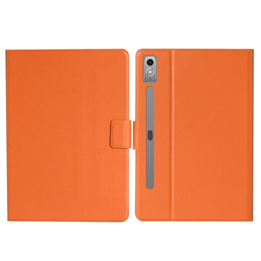 For Lenovo Tab P12 2023 / TB370FU Pure Color Smart Leather Tablet Case(Orange) - Lenovo by PMC Jewellery | Online Shopping South Africa | PMC Jewellery | Buy Now Pay Later Mobicred