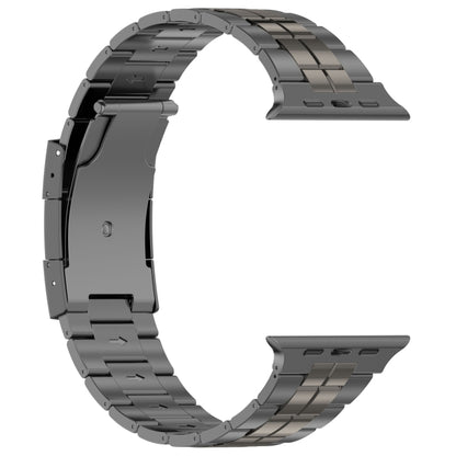 For Apple Watch Ultra 49mm Tortoise Buckle Titanium Steel Watch Band(Grey) - Watch Bands by PMC Jewellery | Online Shopping South Africa | PMC Jewellery