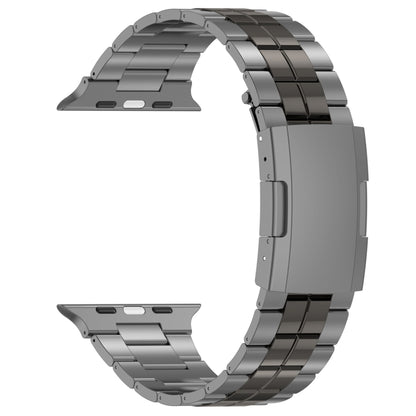 For Apple Watch Series 4 40mm Tortoise Buckle Titanium Steel Watch Band(Grey) - Watch Bands by PMC Jewellery | Online Shopping South Africa | PMC Jewellery