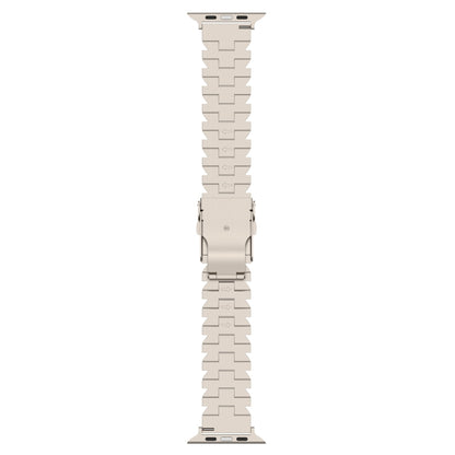 For Apple Watch 38mm Butterfly Type Titanium Steel Watch Band(Silver) - Watch Bands by PMC Jewellery | Online Shopping South Africa | PMC Jewellery