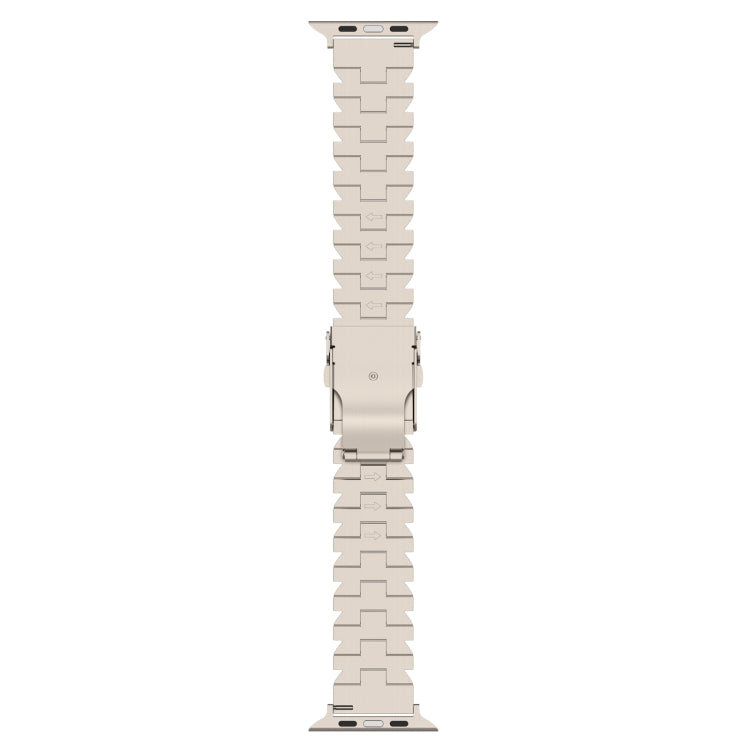 For Apple Watch Series 3 42mm Butterfly Type Titanium Steel Watch Band(Grey) - Watch Bands by PMC Jewellery | Online Shopping South Africa | PMC Jewellery