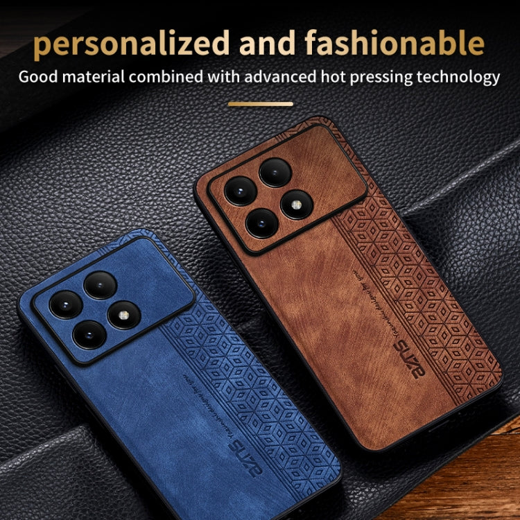 For Xiaomi Redmi K70 AZNS 3D Embossed Skin Feel Phone Case(Brown) - K70 Cases by AZNS | Online Shopping South Africa | PMC Jewellery | Buy Now Pay Later Mobicred