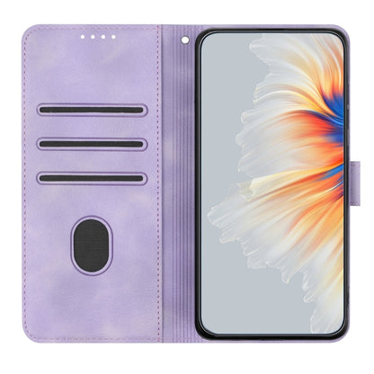 For Google Pixel 9 Heart Pattern Skin Feel Leather Phone Case(Purple) - Google Cases by PMC Jewellery | Online Shopping South Africa | PMC Jewellery | Buy Now Pay Later Mobicred