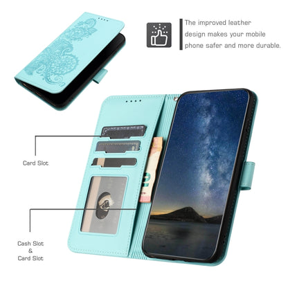 For Huawei Pura 70 Pro/70 Pro+ Datura Flower Embossed Flip Leather Phone Case(Light blue) - Huawei Cases by PMC Jewellery | Online Shopping South Africa | PMC Jewellery | Buy Now Pay Later Mobicred