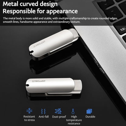 Teclast Leishen Plus Series USB3.0 Twister Flash Drive, Memory:32GB(Silver) - USB Flash Drives by TECLAST | Online Shopping South Africa | PMC Jewellery | Buy Now Pay Later Mobicred