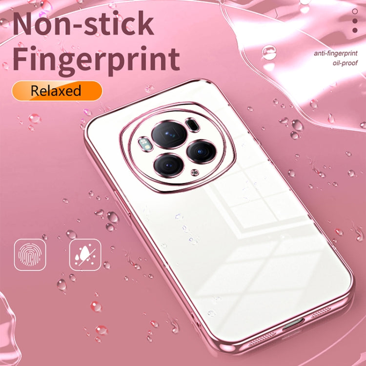 For Honor Magic6 Pro Transparent Plating Fine Hole Phone Case(Silver) - Honor Cases by PMC Jewellery | Online Shopping South Africa | PMC Jewellery | Buy Now Pay Later Mobicred