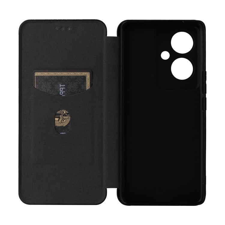 For vivo V29 Lite Carbon Fiber Texture Flip Leather Phone Case(Black) - vivo Cases by PMC Jewellery | Online Shopping South Africa | PMC Jewellery | Buy Now Pay Later Mobicred