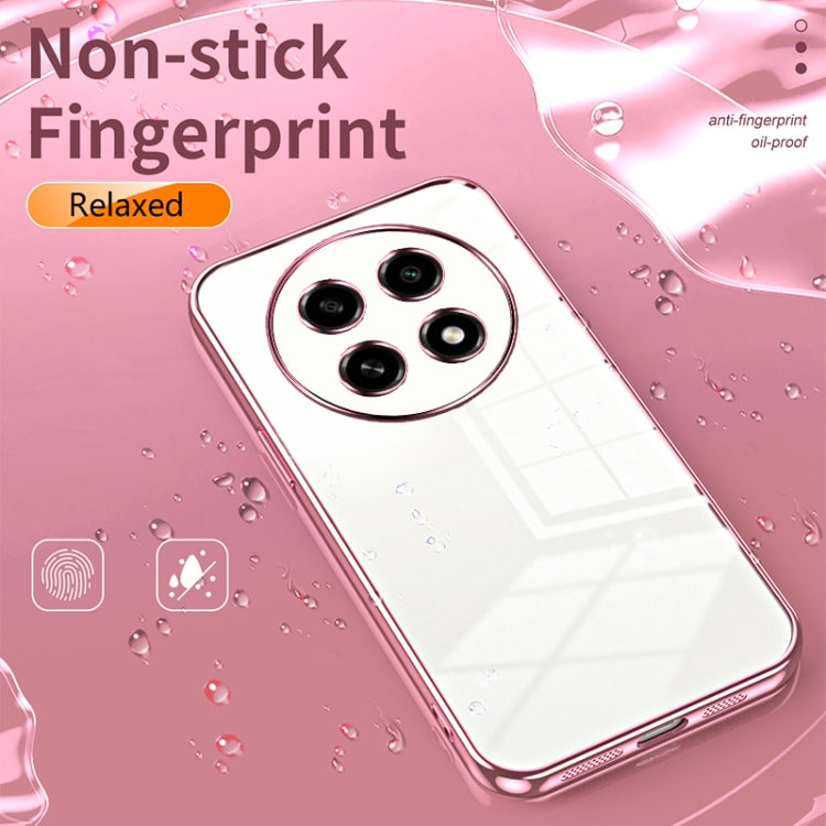 For OPPO A2 Pro Transparent Plating Fine Hole Phone Case(Gold) - A2 Pro Cases by PMC Jewellery | Online Shopping South Africa | PMC Jewellery | Buy Now Pay Later Mobicred