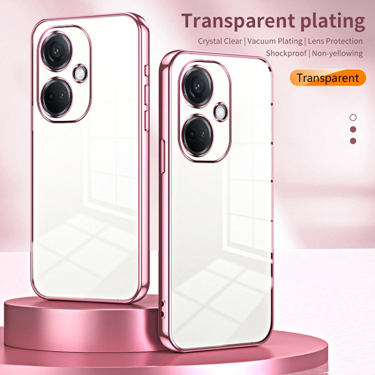 For OPPO K11 Transparent Plating Fine Hole Phone Case(Purple) - OPPO Cases by PMC TechLife | Online Shopping South Africa | PMC TechLife | Buy Now Pay Later Mobicred