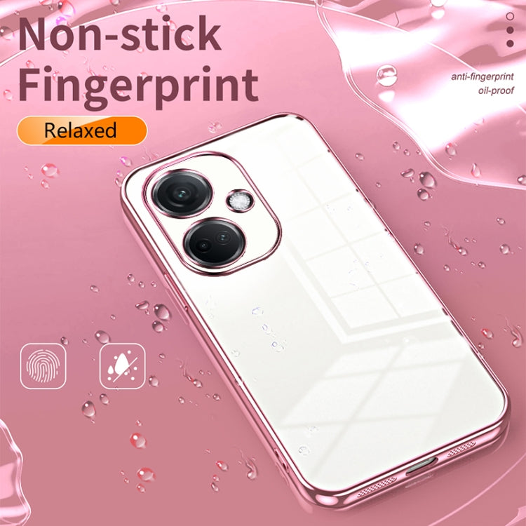 For OPPO K11 Transparent Plating Fine Hole Phone Case(Purple) - OPPO Cases by PMC TechLife | Online Shopping South Africa | PMC TechLife | Buy Now Pay Later Mobicred