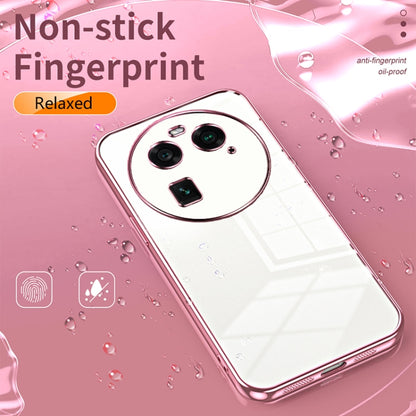 For OPPO Find X6 Transparent Plating Fine Hole Phone Case(Gold) - OPPO Cases by PMC Jewellery | Online Shopping South Africa | PMC Jewellery | Buy Now Pay Later Mobicred
