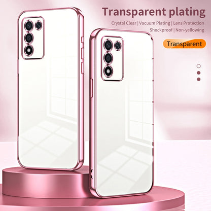 For OPPO K9s / K10 Energy Transparent Plating Fine Hole Phone Case(Purple) - OPPO Cases by PMC Jewellery | Online Shopping South Africa | PMC Jewellery | Buy Now Pay Later Mobicred