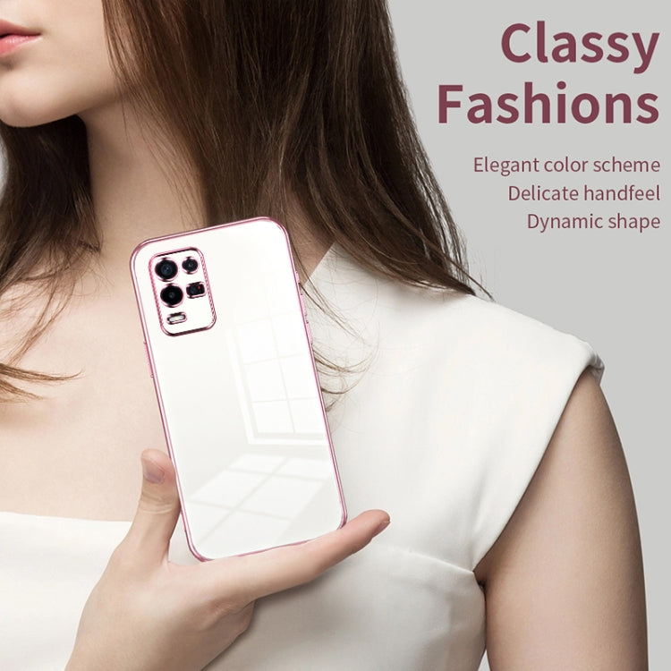 For OPPO K9x Transparent Plating Fine Hole Phone Case(Silver) - OPPO Cases by PMC TechLife | Online Shopping South Africa | PMC TechLife | Buy Now Pay Later Mobicred